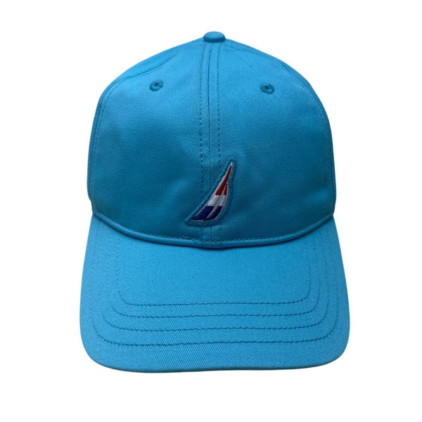 Nautica Blue Baseball Cap W/ Sailboat Logo Adjustable Backstrap Cotton One Size