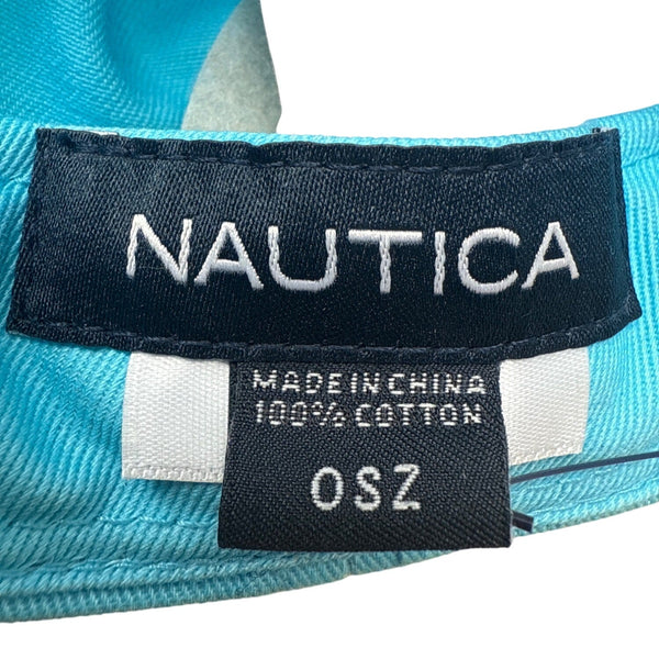 Nautica Blue Baseball Cap W/ Sailboat Logo Adjustable Backstrap Cotton One Size
