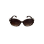 Brown Gradient Oval Sunglasses With Stud Accents Lightweight Frame Stylish Women’s Accessories