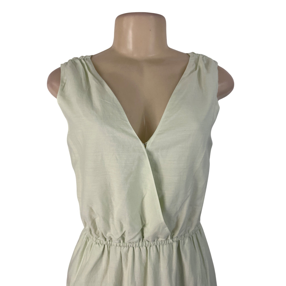Banana Republic Green Sleeveless Maxi Dress Womens Tiered Flowy Sz XS