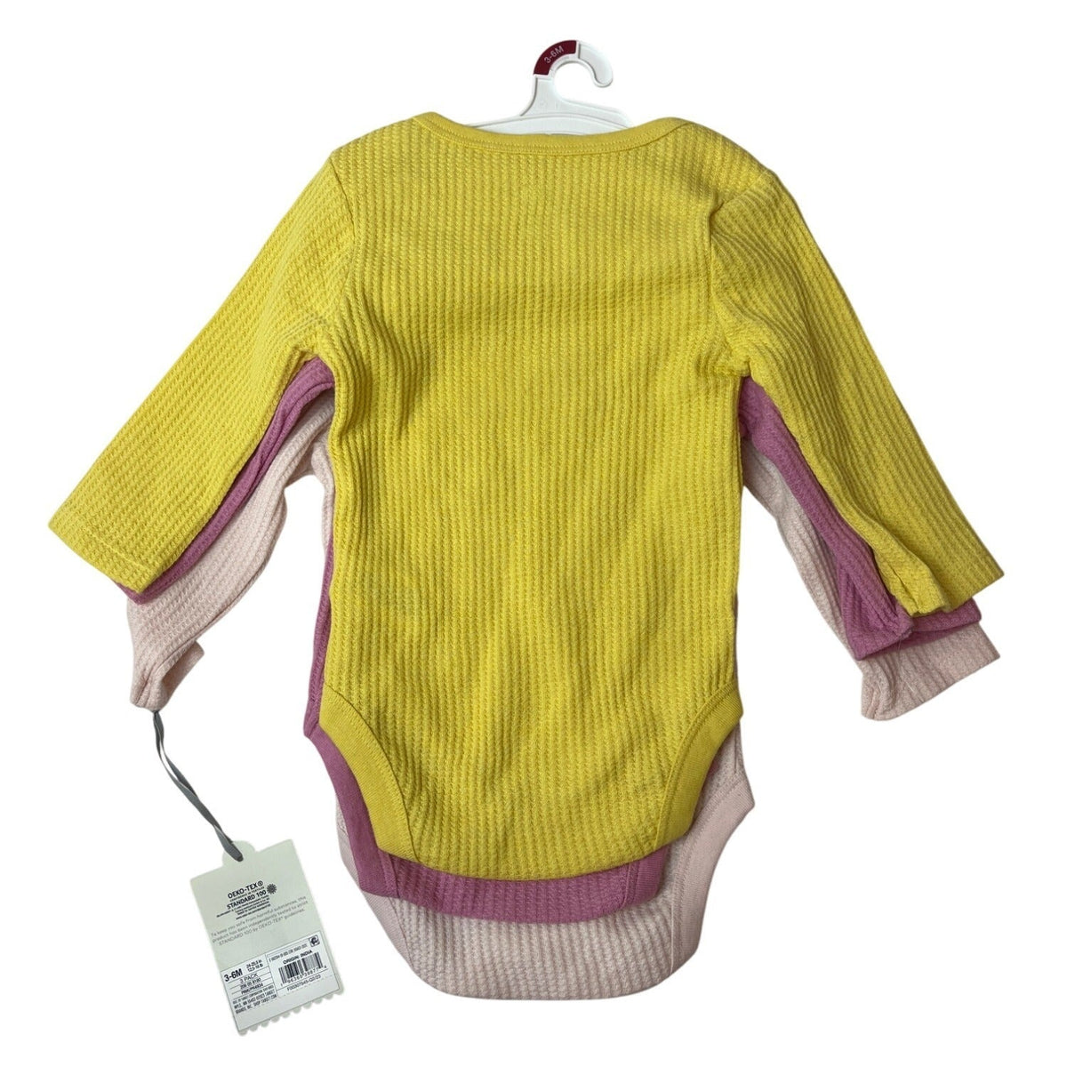 Cloud Island 3-Pack Long-Sleeve Bodysuits For Babies Sz 3-9M-NEW