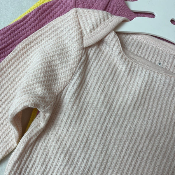 Cloud Island 3-Pack Long-Sleeve Bodysuits For Babies Sz 3-9M-NEW