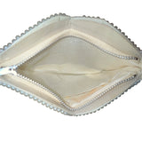Vintage Bags By Susan Women’s White & Grey Pearl Beaded Clutch Purse Sz S