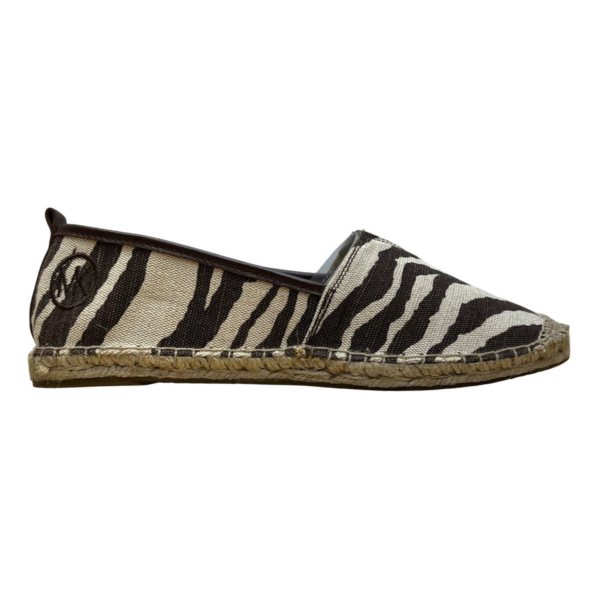 Michael Kors Women’s Tiger  Animal Print Canvas Slip-On Espadrilles Size 10M