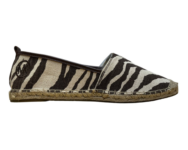 Michael Kors Women’s Tiger  Animal Print Canvas Slip-On Espadrilles Size 10M