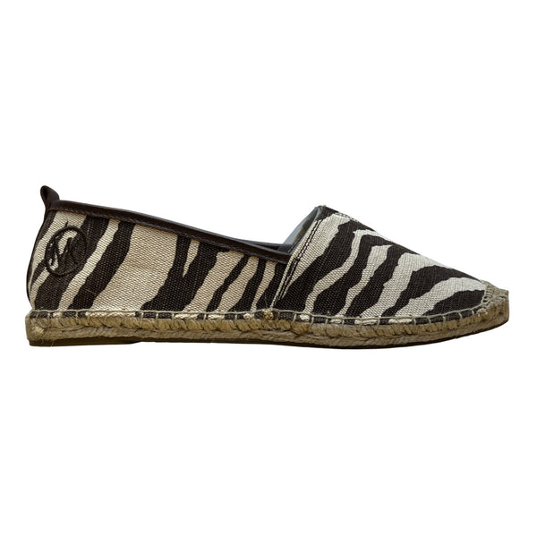 Michael Kors Women’s Tiger  Animal Print Canvas Slip-On Espadrilles Size 10M