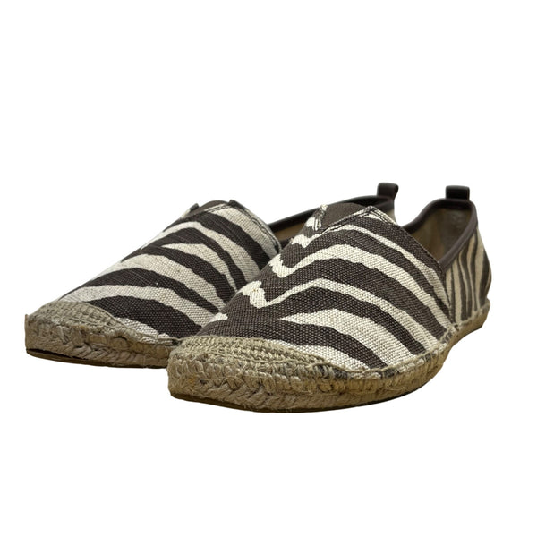 Michael Kors Women’s Tiger  Animal Print Canvas Slip-On Espadrilles Size 10M