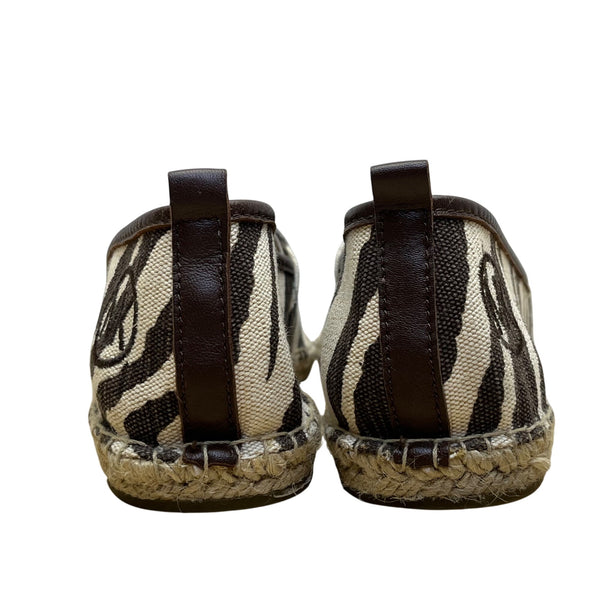 Michael Kors Women’s Tiger  Animal Print Canvas Slip-On Espadrilles Size 10M