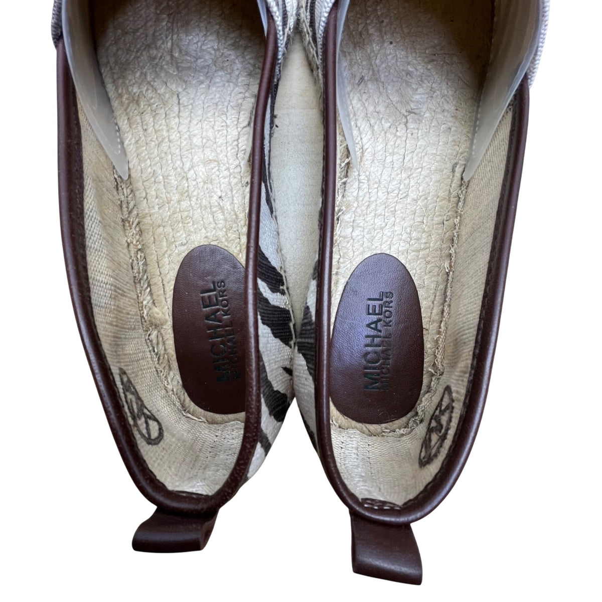 Michael Kors Women’s Tiger  Animal Print Canvas Slip-On Espadrilles Size 10M