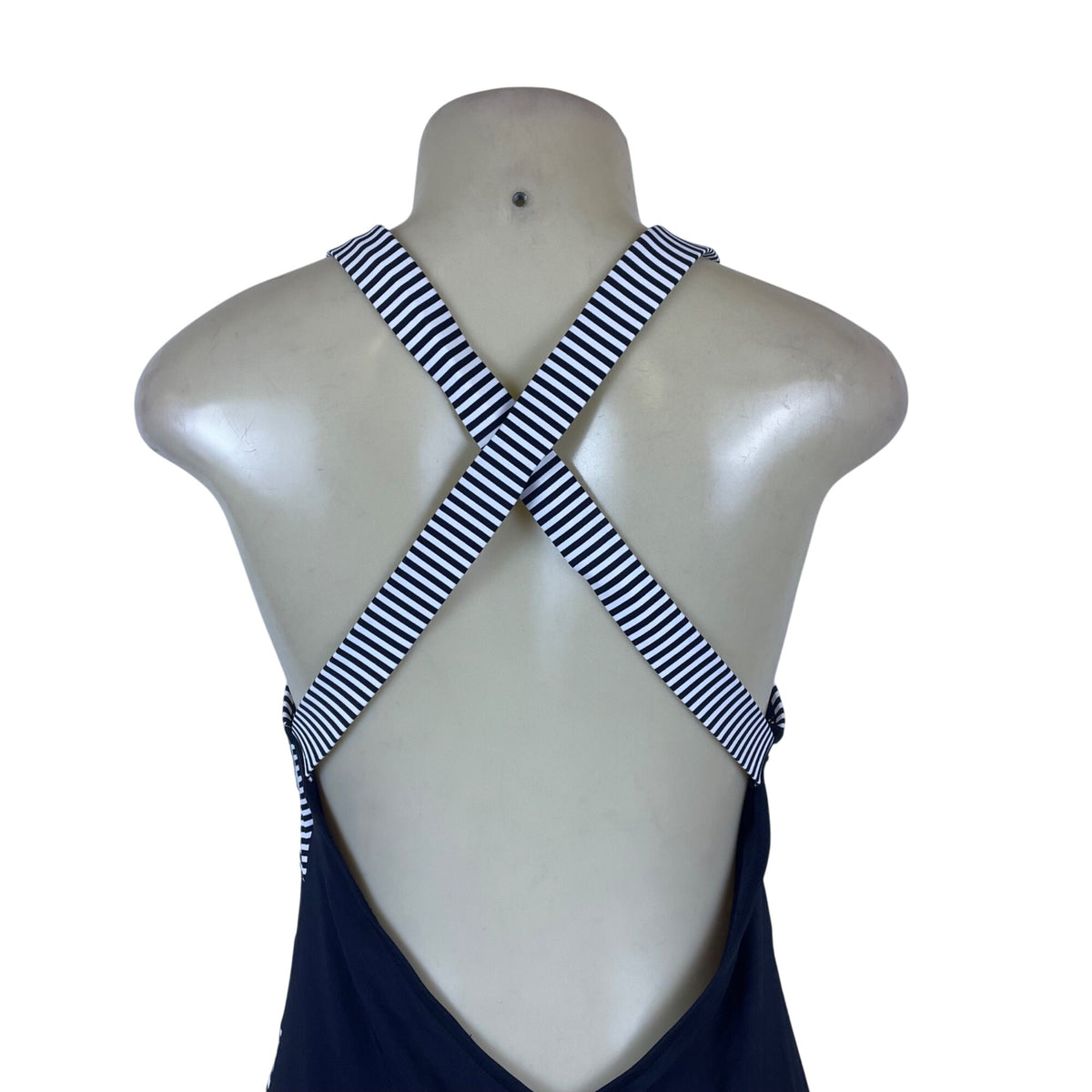 Niptuck Swim Women's Navy & White One-Piece Swimsuit Striped Size 16 - New