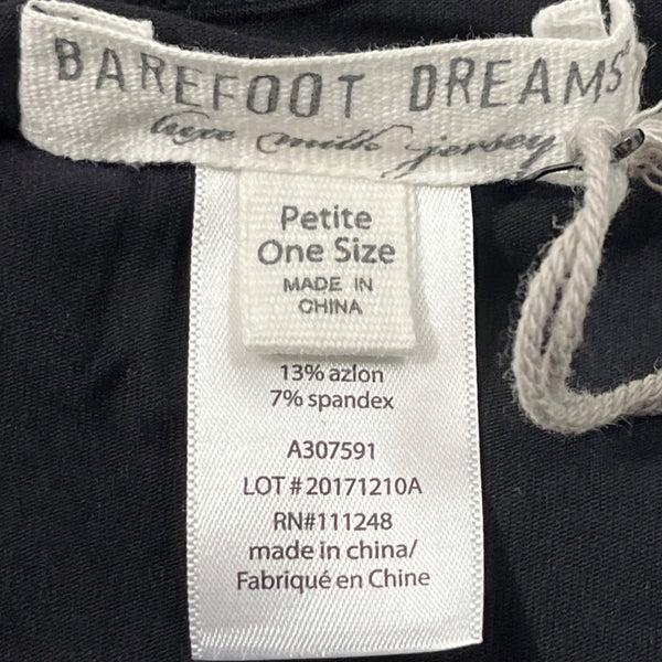 Barefoot Dreams Womens Petite One Size Black Modal Blend Oversized Dress - New