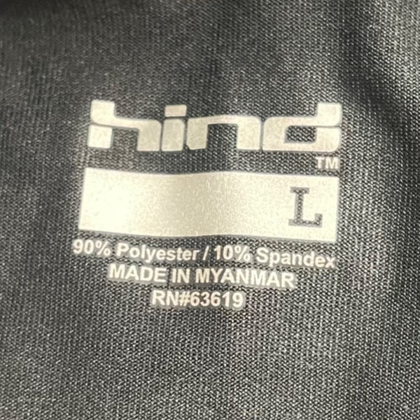 Hind Mens Blue Athletic Shorts Geometric Pattern Elastic Waist Sz L - New