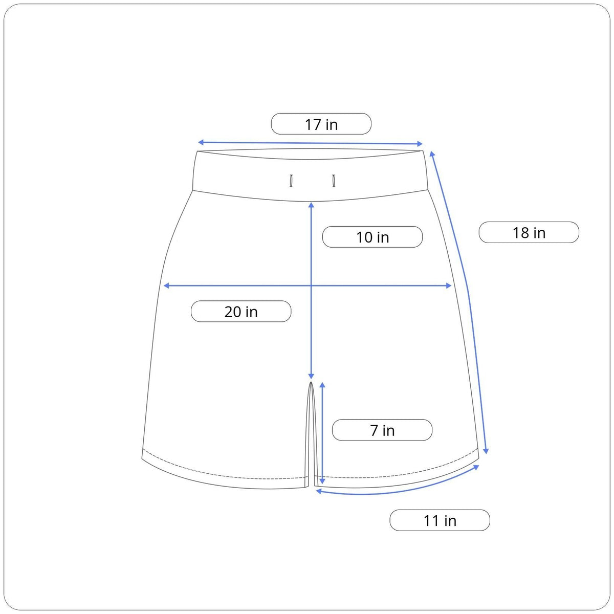 Hind Mens Blue Athletic Shorts Geometric Pattern Elastic Waist Sz L - New