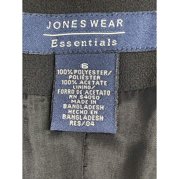 Jones Wear Essentials Womens Black Blazer Size 6 - New