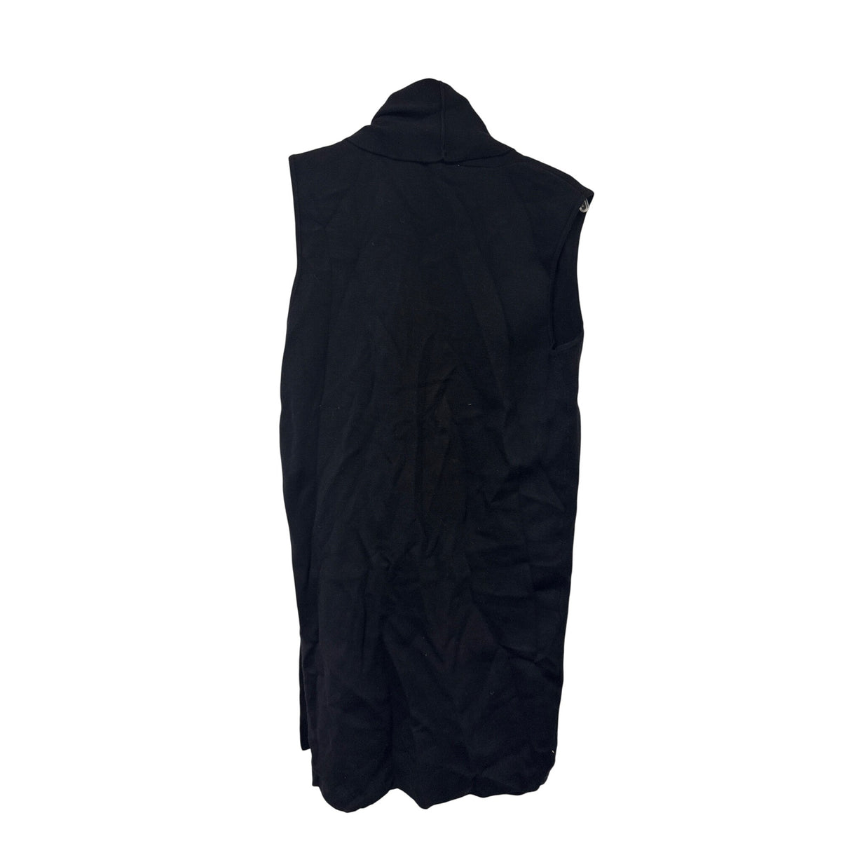 Philosophy Womens Black Viscose Blend Open Front Sleeveless Vest Top XL Lightweight