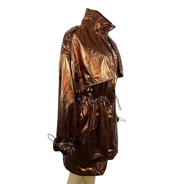 Lola Casademunt Women’s Copper Oversized Parka Jacket W/ Drawstring Waist Size S/M