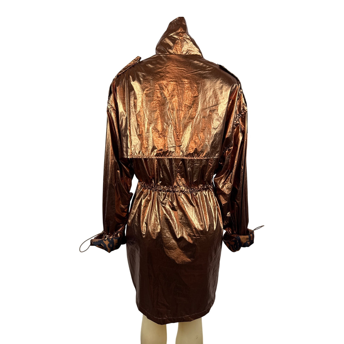 Lola Casademunt Women’s Copper Oversized Parka Jacket W/ Drawstring Waist Size S/M