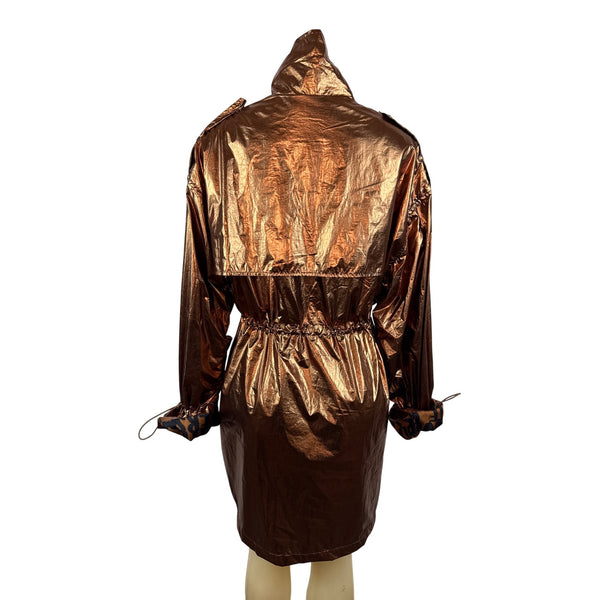 Lola Casademunt Women’s Copper Oversized Parka Jacket W/ Drawstring Waist Size S/M