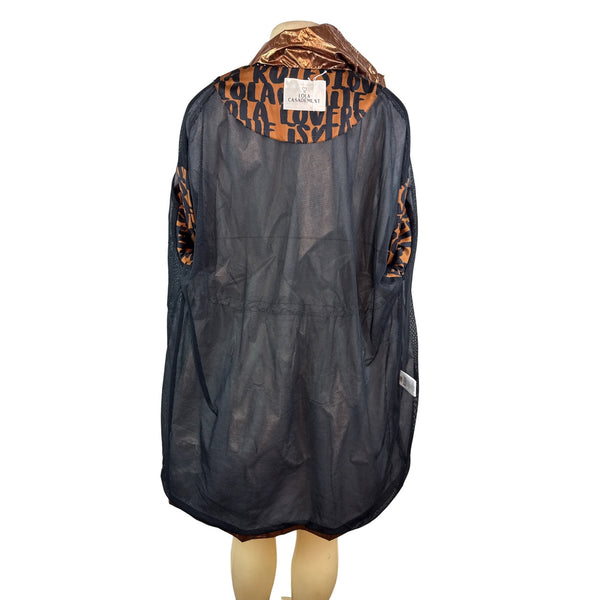 Lola Casademunt Women’s Copper Oversized Parka Jacket W/ Drawstring Waist Size S/M