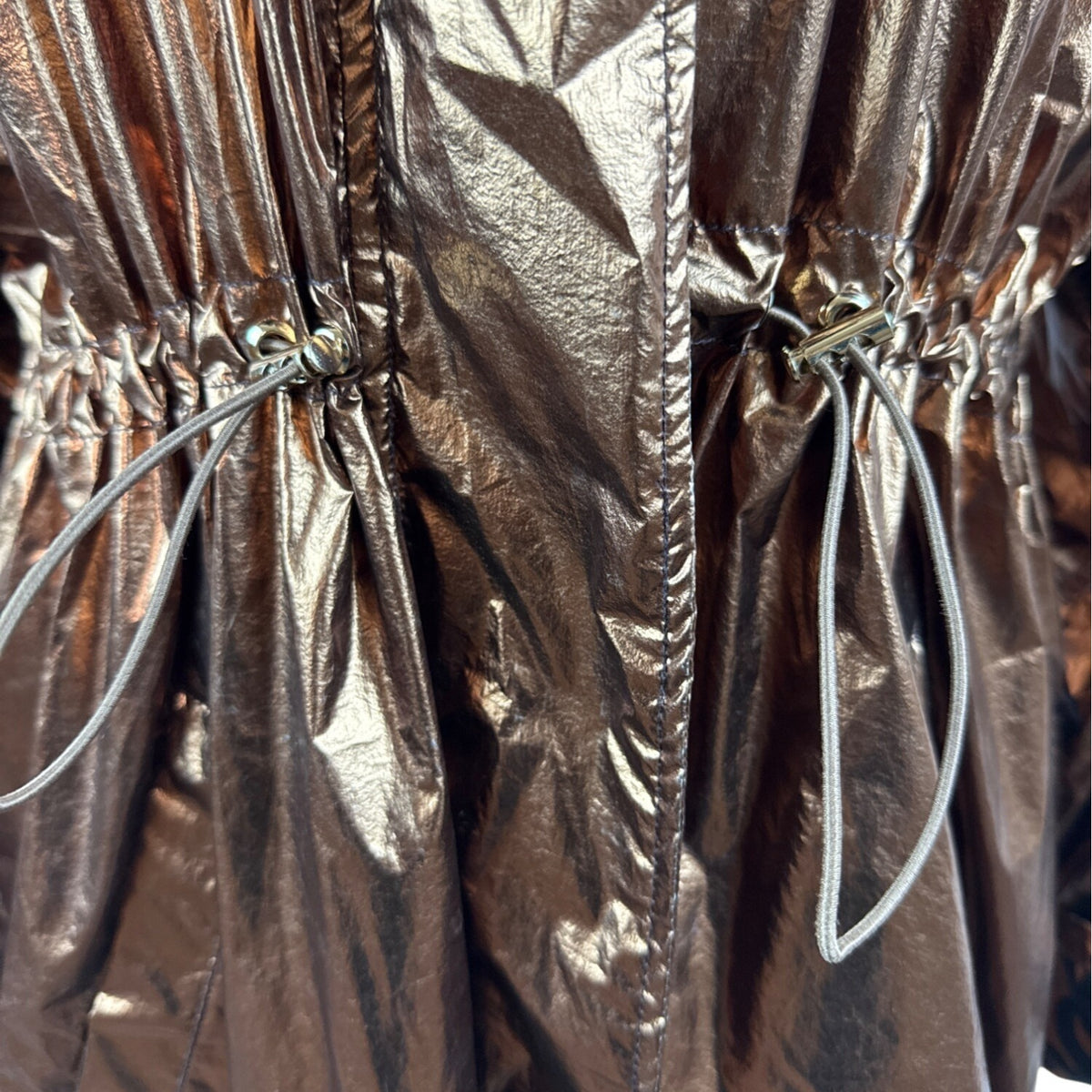 Lola Casademunt Women’s Copper Oversized Parka Jacket W/ Drawstring Waist Size S/M