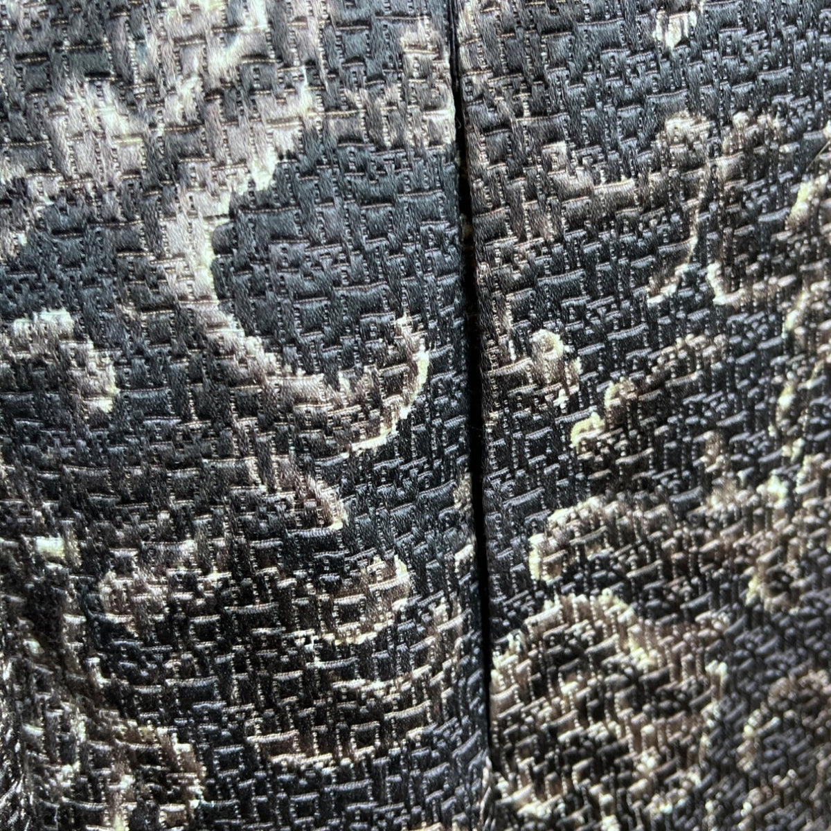 Linda Allard Ellen Tracy Brown & Gold Floral Print Open Front Jacket Size 16