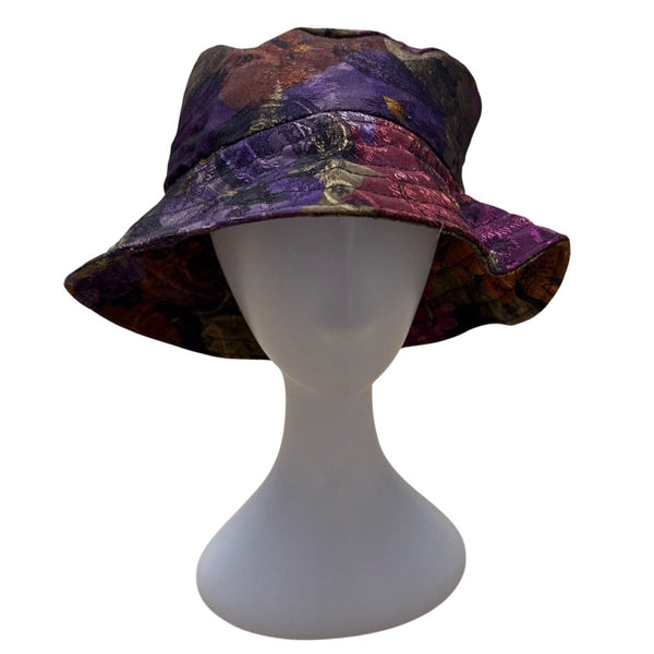 Floral Bucket Hat With Satin Lining