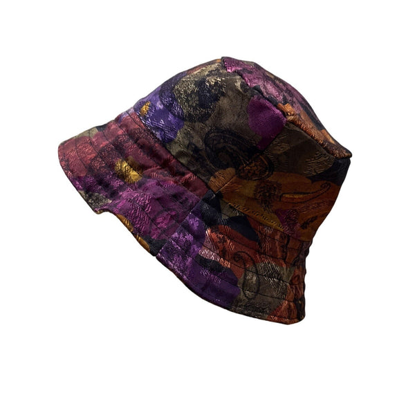 Floral Bucket Hat With Satin Lining