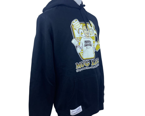 GaryVee Mens Black "Mug Life" Graphic Hoodie Limited Edition Sz XL