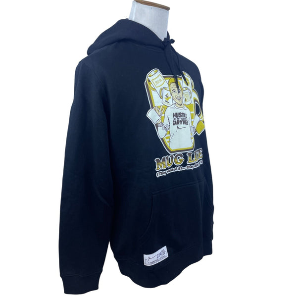 GaryVee Mens Black "Mug Life" Graphic Hoodie Limited Edition Sz XL