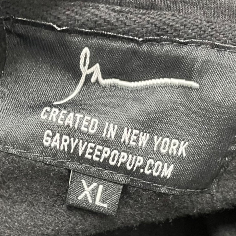 GaryVee Mens Black "Mug Life" Graphic Hoodie Limited Edition Sz XL