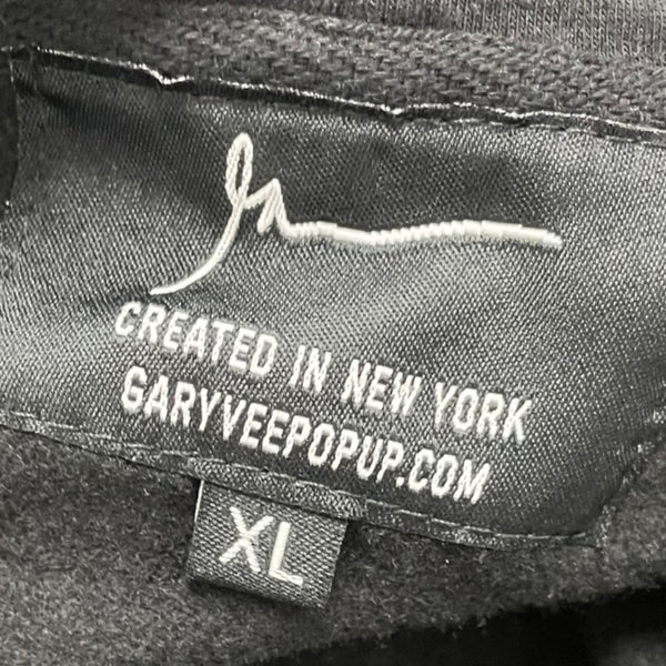 GaryVee Mens Black "Mug Life" Graphic Hoodie Limited Edition Sz XL