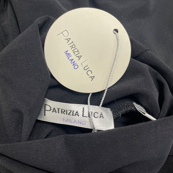 Parrizia Luca Milano Womens Black Sheer Long Sleeve Turtleneck Top Size XS- New