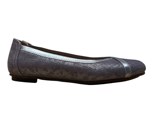Vionic Women’s Metallic Purple Snake Print Slip-On Caroll Ballet Flats Size 5