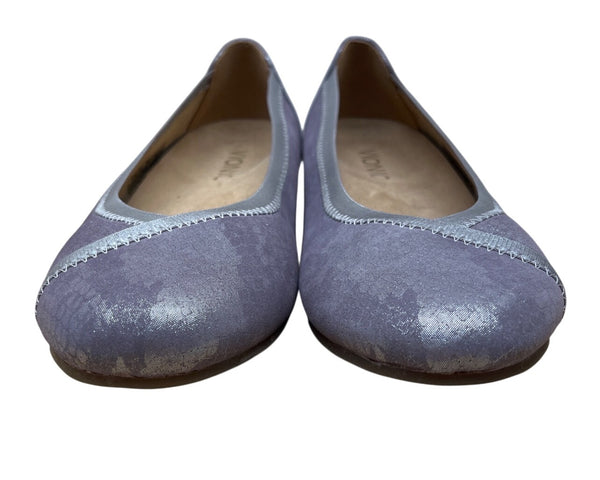 Vionic Women’s Metallic Purple Snake Print Slip-On Caroll Ballet Flats Size 5