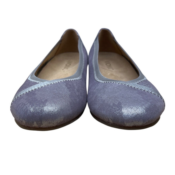Vionic Women’s Metallic Purple Snake Print Slip-On Caroll Ballet Flats Size 5