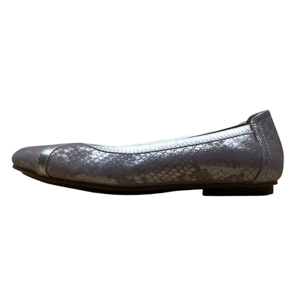 Vionic Women’s Metallic Purple Snake Print Slip-On Caroll Ballet Flats Size 5