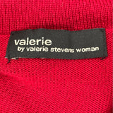 Valerie Stevens Womens Red Merino Wool Sleeveless Cowl Neck Sweater Size 2X New