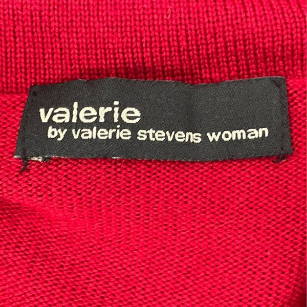 Valerie Stevens Womens Red Merino Wool Sleeveless Cowl Neck Sweater Size 2X New
