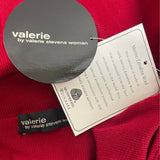 Valerie Stevens Womens Red Merino Wool Sleeveless Cowl Neck Sweater Size 2X New