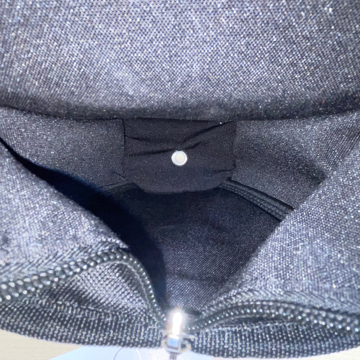 FlexSafe Anti-Theft Black Mesh Pockets Aqua Vault With Lock Zipper Travel Bag