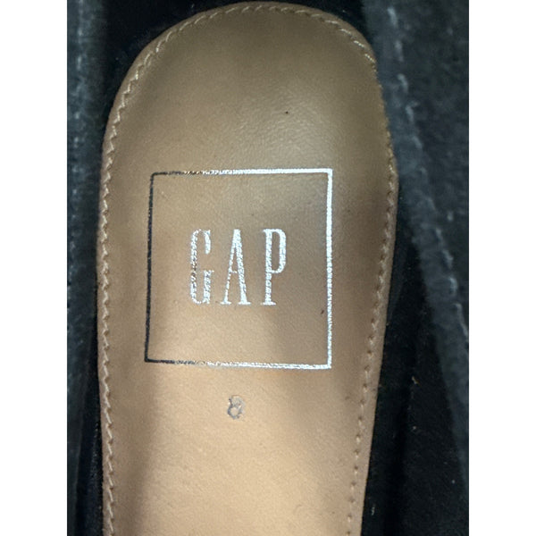 Gap Women Black Suede Pointed-Toe Classic Heels Size 8 Stylish Pumps Comfortable Fit