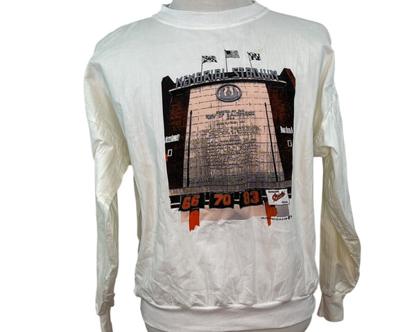 Vintage Orioles Memorial Stadium Long Sleeve Sweatshirt Size Meduim - New