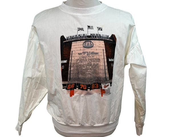 Vintage Orioles Memorial Stadium Long Sleeve Sweatshirt Size Meduim - New