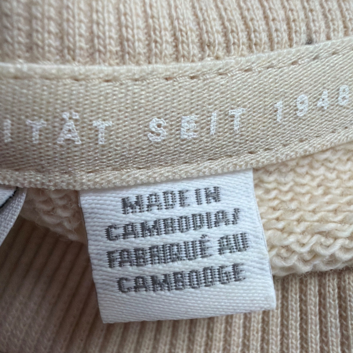 Puma Mens Beige Cotton Logo Crewneck Sweatshirt Casual Pullover Sz XXL