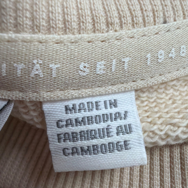 Puma Mens Beige Cotton Logo Crewneck Sweatshirt Casual Pullover Sz XXL