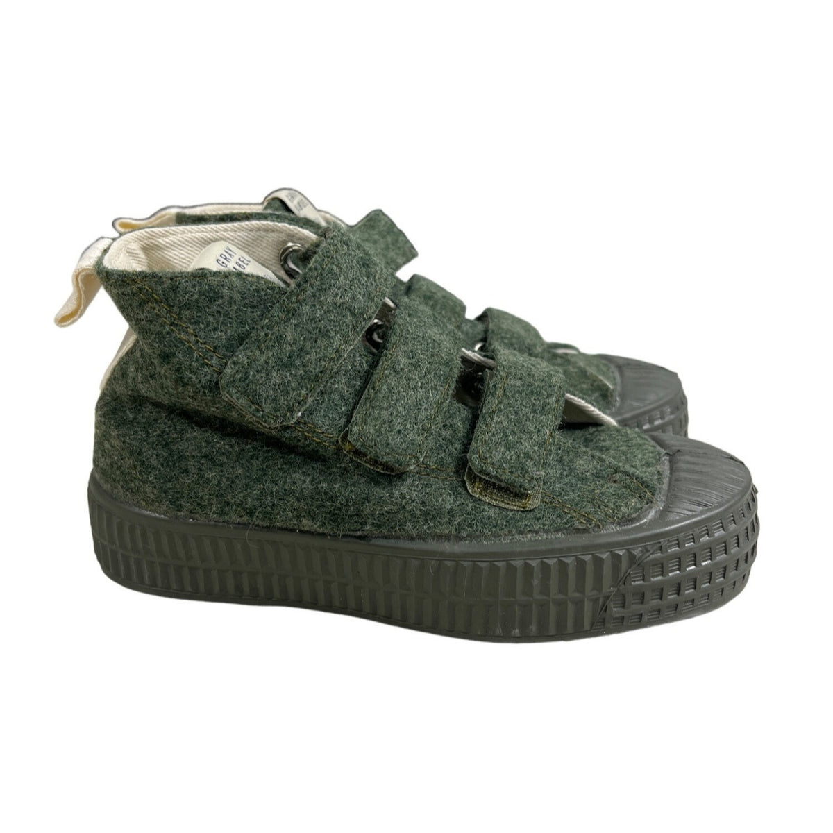 Gray Label x Novesta Toddler Boy's Green Detacheable Straps High Top Shoes Sz 18 - NWOB