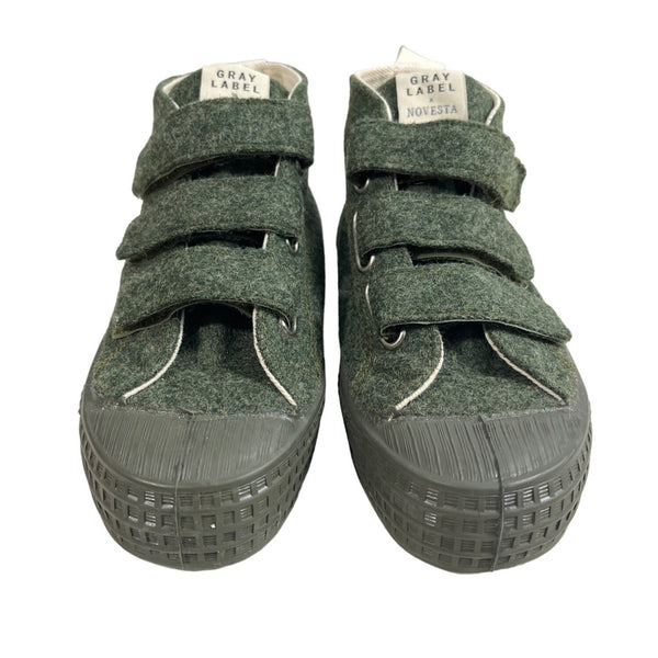 Gray Label x Novesta Toddler Boy's Green Detacheable Straps High Top Shoes Sz 18 - NWOB