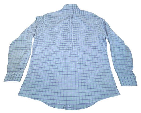 Brooks Brothers Mens Lavender/White Regent Fit Plaid Dress Shirt Sz XL