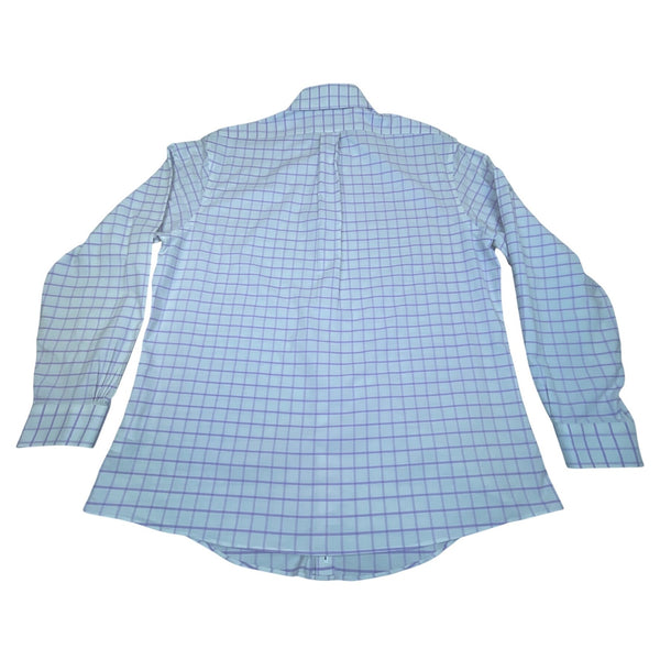 Brooks Brothers Mens Lavender/White Regent Fit Plaid Dress Shirt Sz XL