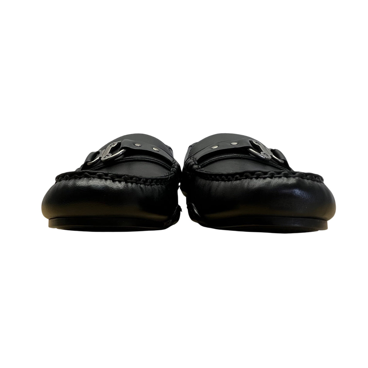 Ellen Tracy Women’s Black Leather Simon Loafers Size 8M - New